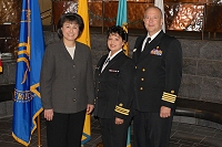 Dr. Yvette Roubideaux, Robin Goodwin, RADM Kevin Meeks